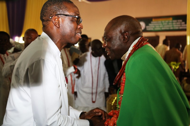 Governor Okowa and Olu of Warri