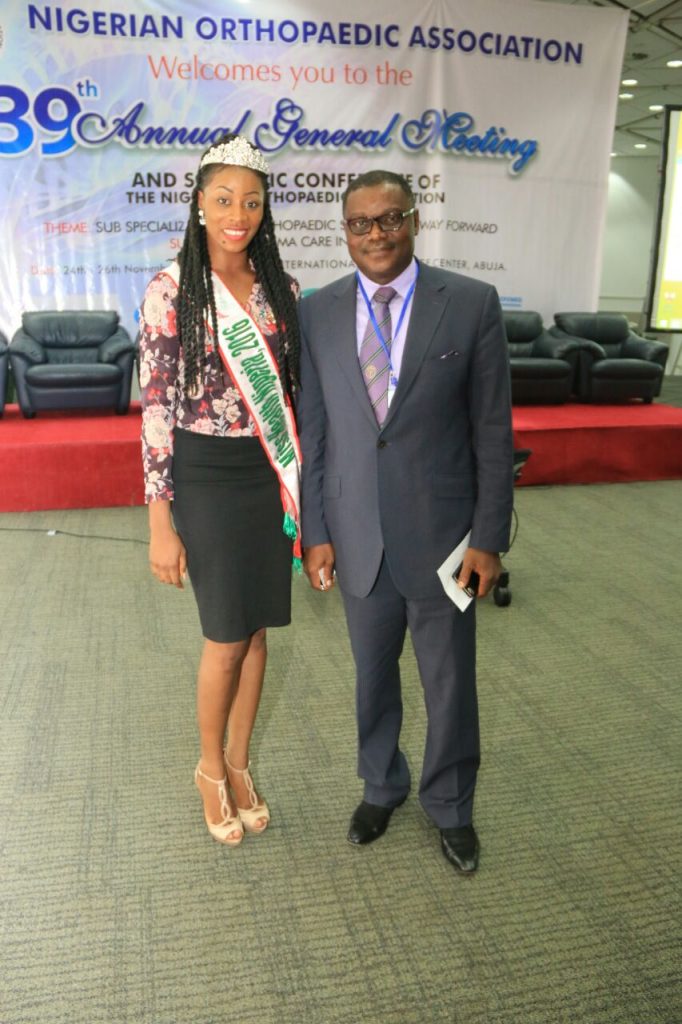 Miss Health Nigeria with Dr Onyebuchi Chukwu