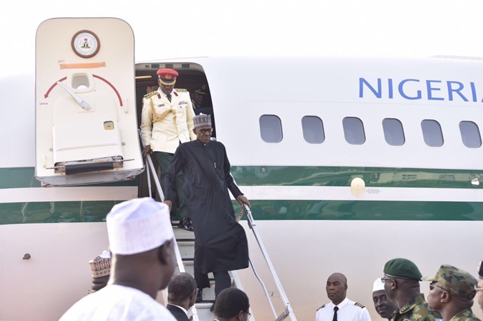 President Buhari arrives Nigeria