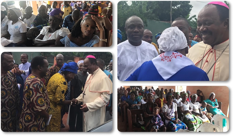 Parishioners at St. Martins of Tour Catholic Church Igbodo