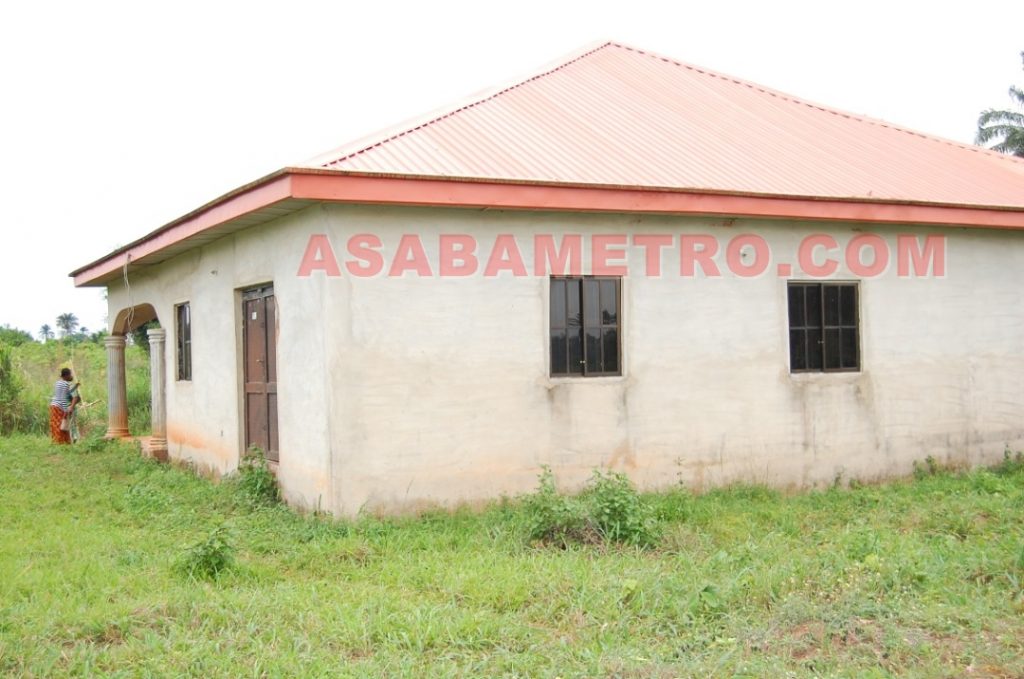 The abandoned structure in Ogwashi-Uku Polytechnic where the deceased was found