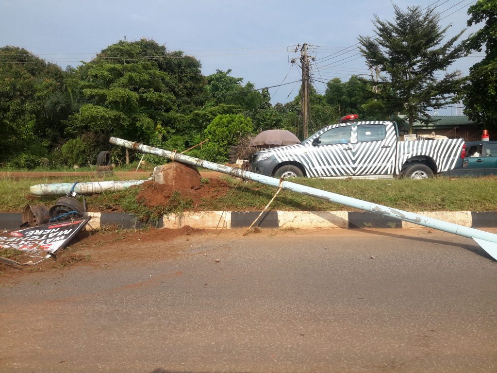 Photos From Accident Scene Along Summit Road Asaba