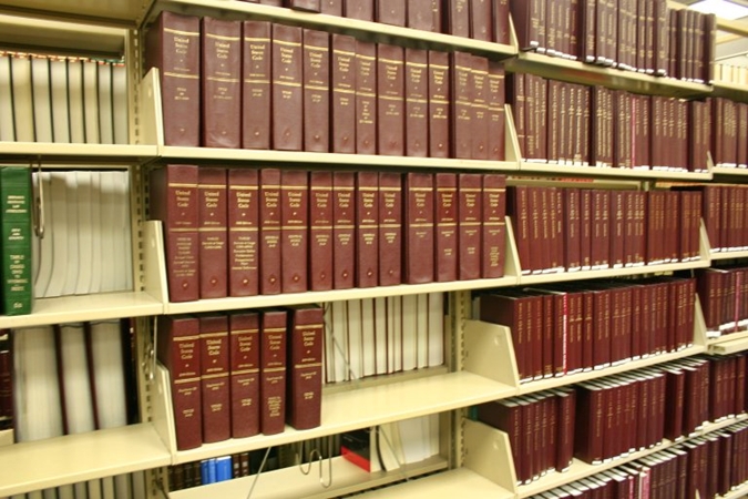 Shelves of Law Books