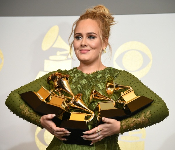 Adele at 59th Grammys