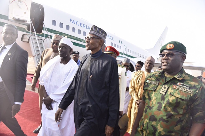President Buhari Arrives Nigeria