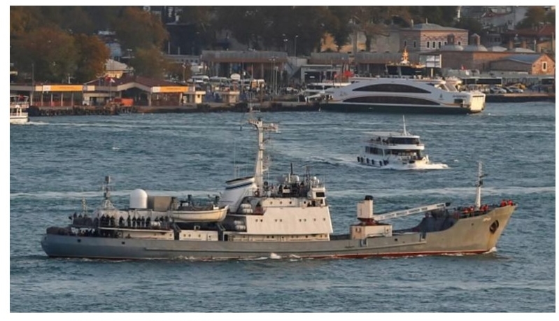 Russian intelligence ship in Black Sea