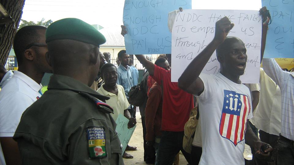 NDDC Protest at EFCC Rivers State