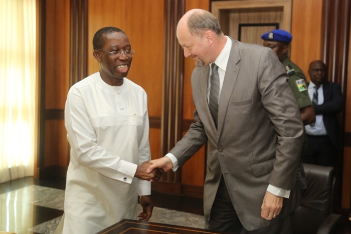 Governor Okowa and EU Michael Arrion