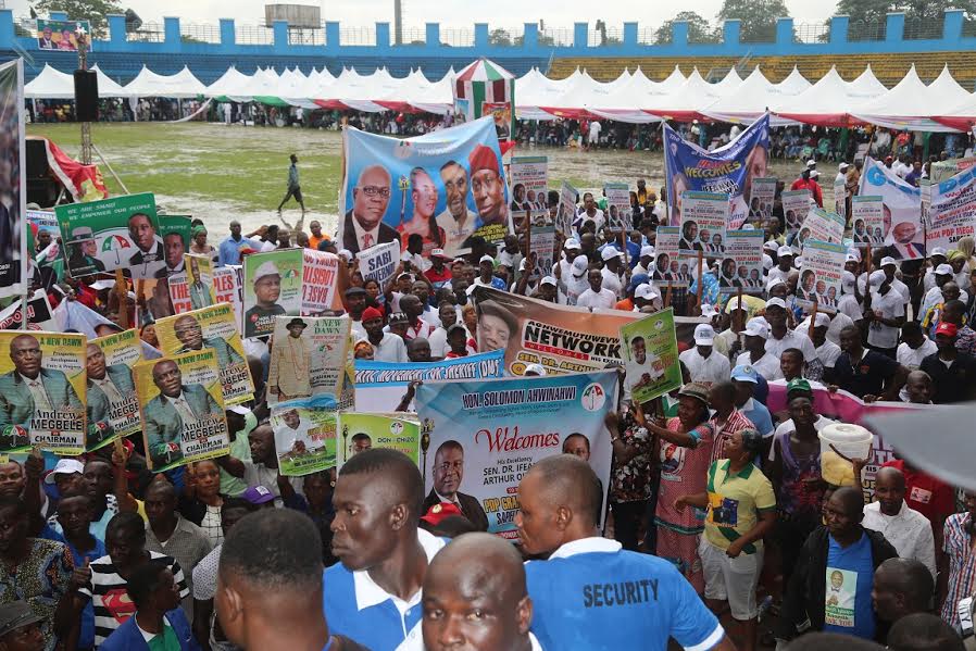 PDP Mega Rally in Sapele