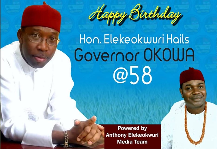 Elekeokwuri Congratulates Okowa