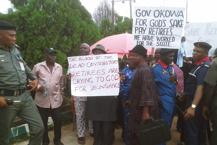 Pensioners Protest in Delta State (2)