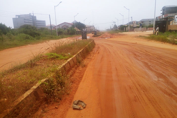 The Dilapidated Maryam Babangida Way Asaba, Constructed by ULO Consultants Limited