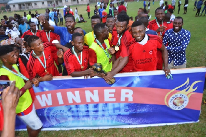 Winners of the 2017 Julius Pondi Peace Cup Competition, Tuomo Football Club