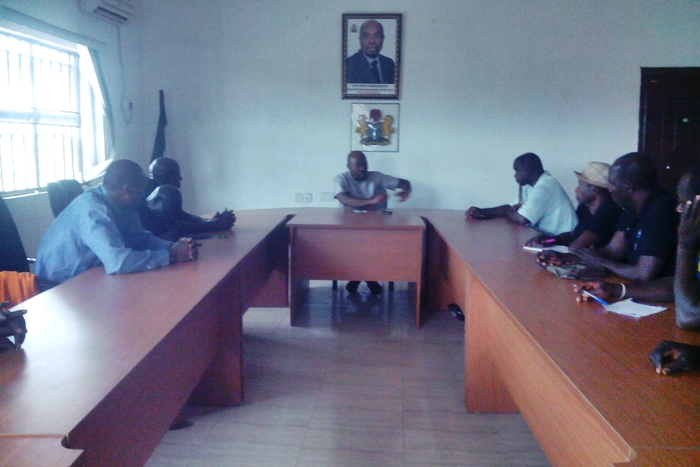 Aniocha North Chairman, Hon. Chuks Oseme Meets Vigilante Groups in the LGA