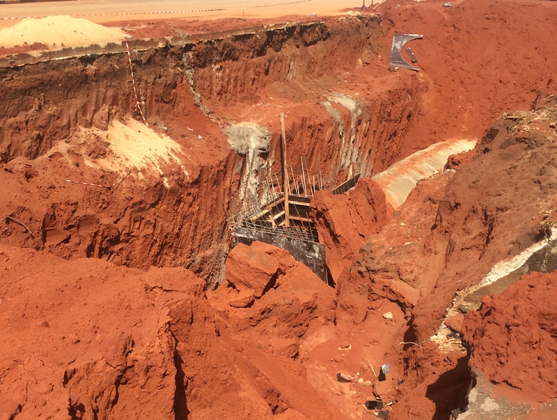 CCECC Asaba Drainage Construction Collapse