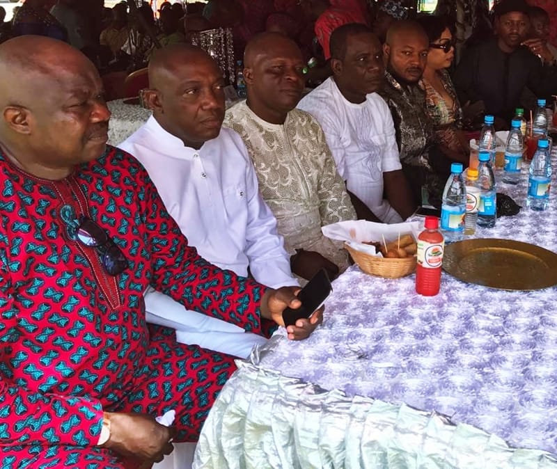 Delta Lawmakers Commiserates with Majority Leader, Tim Owhefere (L) on the Burial of his Elder Sister.