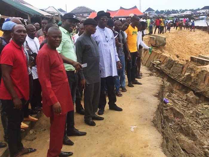 Senator Manager, Honourable Pondi and Safugha Visit Landslide Site at Tuomo Community