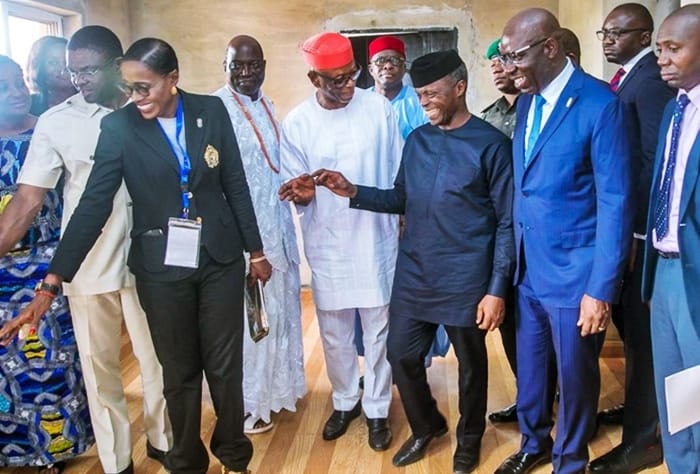 Osinbajo, Obaseki Inspects Emotan Gardens Project By MIXTA Africa
