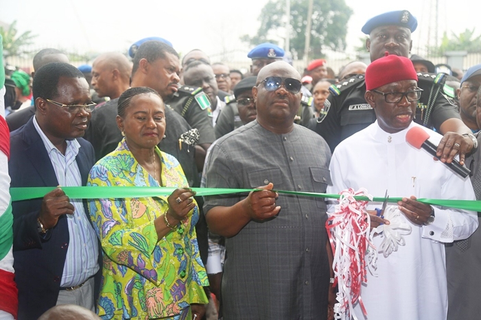 Okowa Commissions Projects by Governor Wike in Port Harcourt
