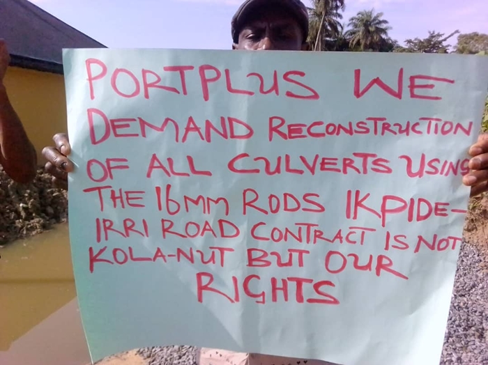 Isoko Protest Against Portplus