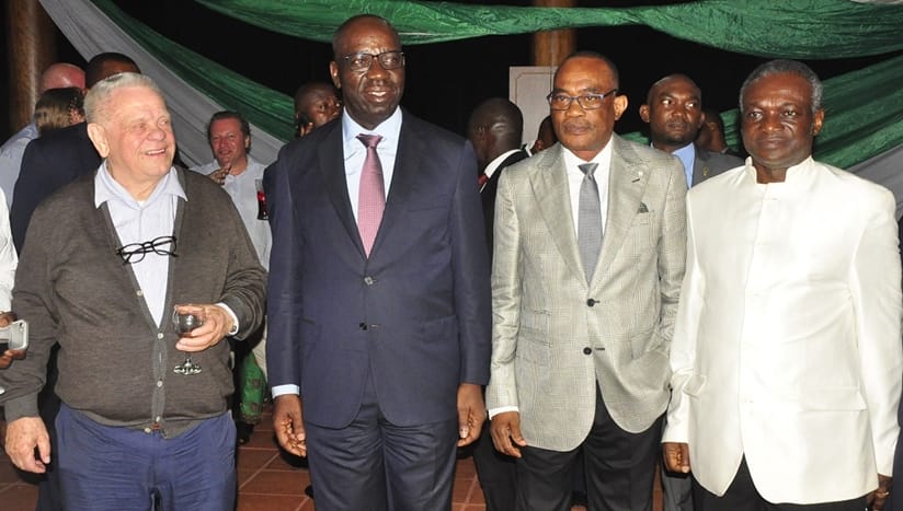 Governor Obaseki with Management Team of PRESCO