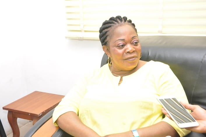 Mrs. Queen Klopper, a Germany-based indigene of Edo State and Founder of Haven for Rehabilitation and Reintegration, speaking to journalists in Benin City