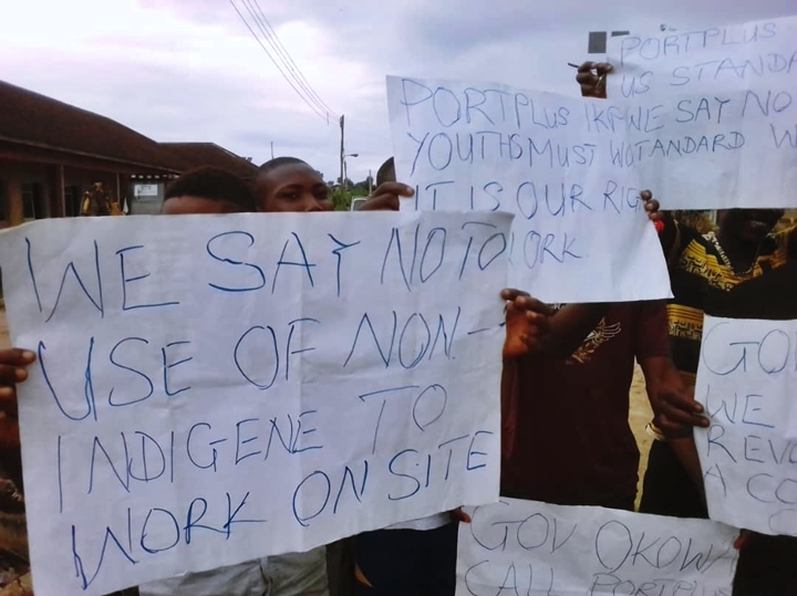 Ikpide-Irri Youths Protest Against Portplus