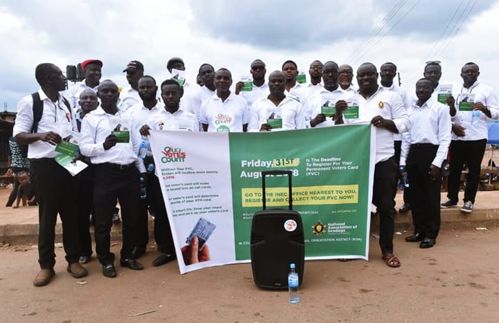 The National Association Of Seadogs International in Delta State During a Sensitization Campaign on PVC