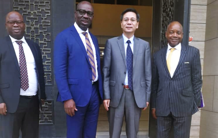 Obaseki with Chinese Ambassador to South Africa