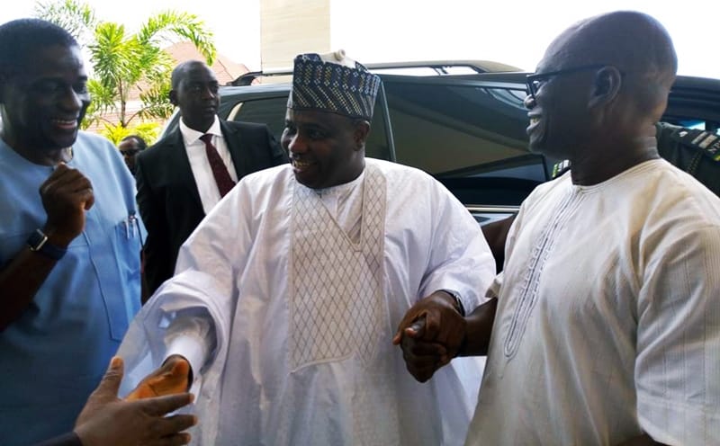 Sokoto State Governor, Rt. Hon. Aminu Tambuwal Visits Comrade Macaulay in Asaba