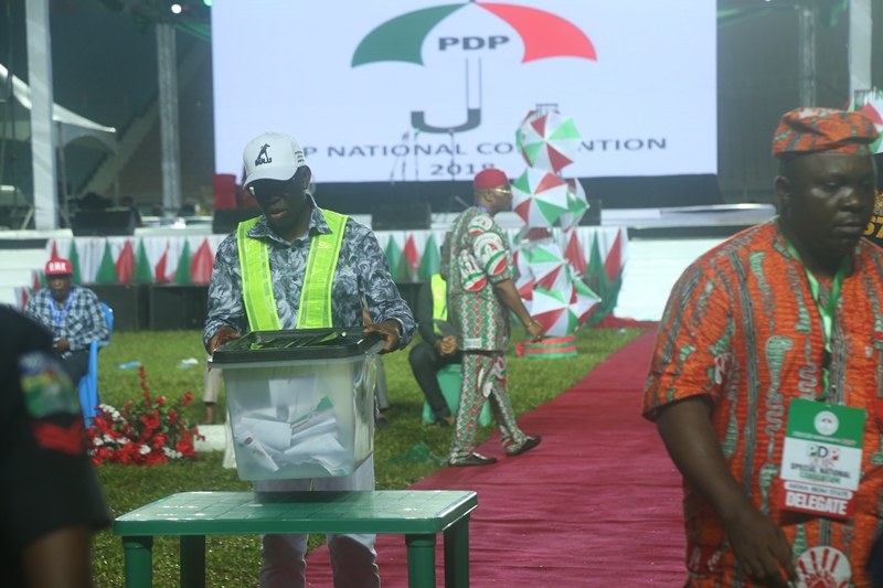 Governor Okowa Serving at Chairman, PDP 2018 Special National Convention held in Rivers State