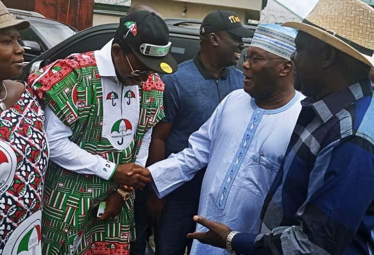 Rt. Hon. Friday Ossai Osanebi Greet H.E Alhaji Atiku Abubakar