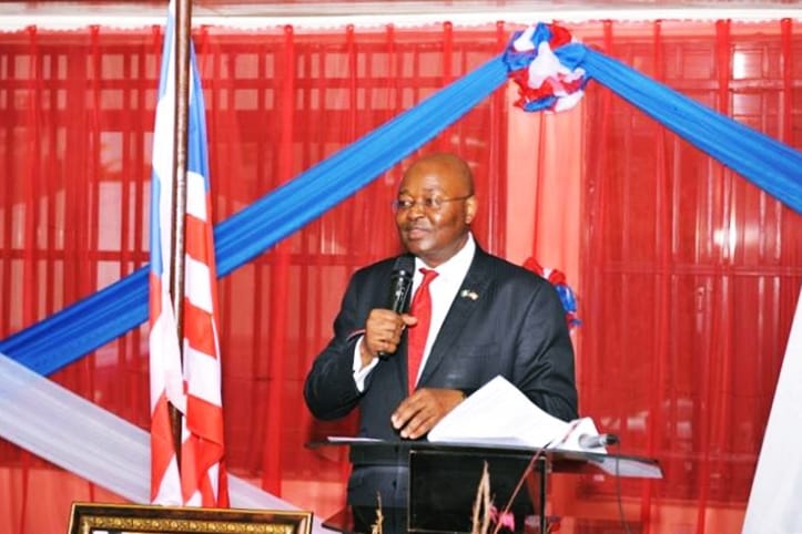The Liberian Ambassador to Nigeria, Prof Al-Hassan Conteh