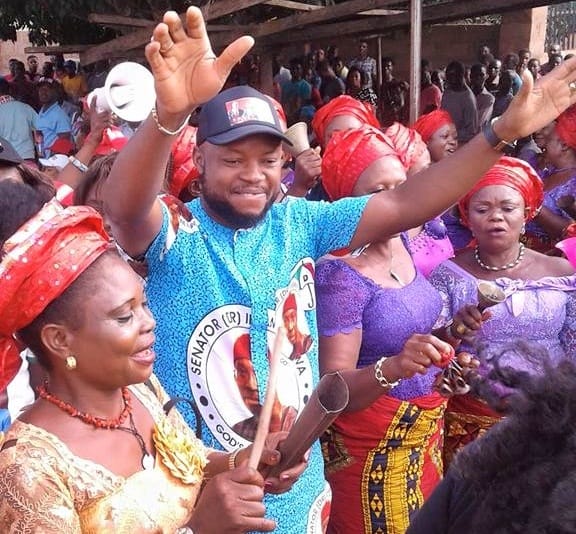 Honourable Member Representing Aniocha North State Constituency, Hon. Emeka Nwaobi Felicitating with Constituents