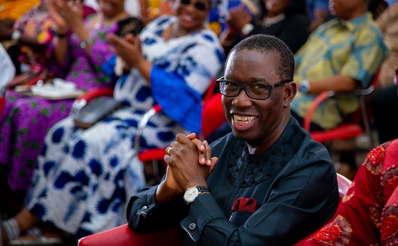 Governor Ifeanyi Okowa During His Second Term Victory Thanksgiving at Government House Chapel, Asaba
