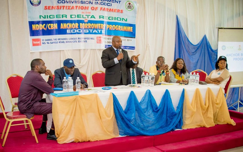 Sensitization of Rural Farmers in Edo State on NDDC/CBN Anchor Borrowers Programme
