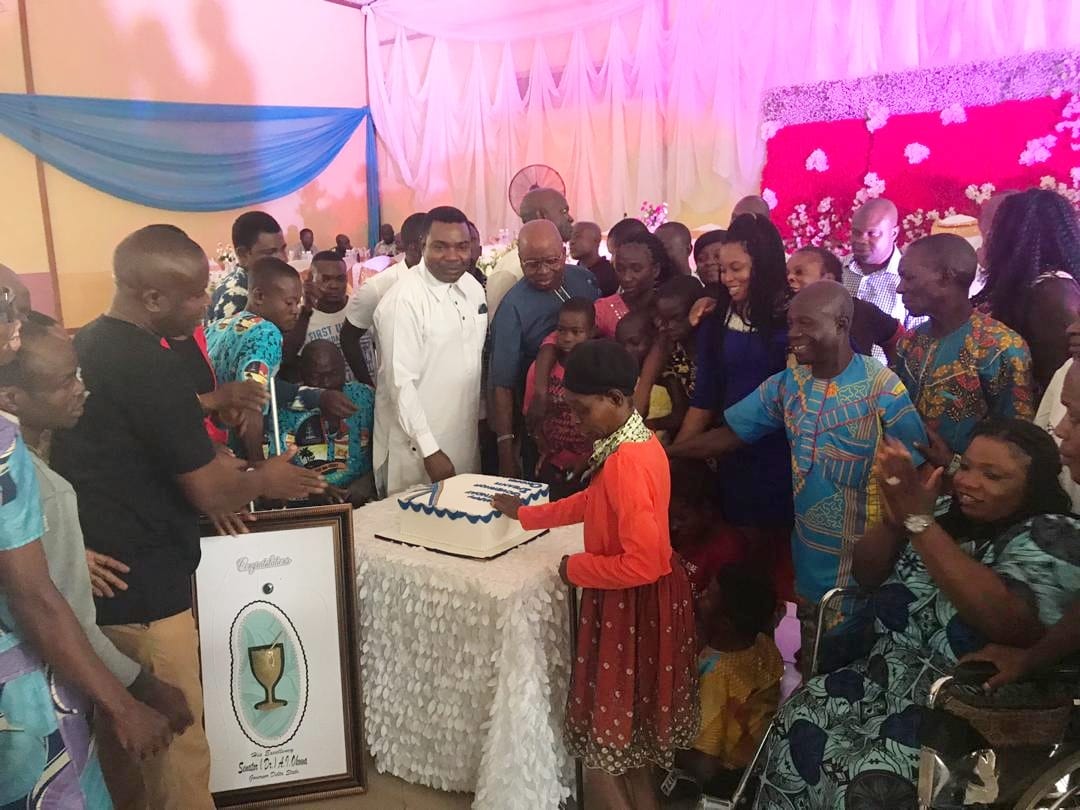 Governor Okowa 60th Birthday Celebrated with Physical Challenged Persons in Ika North-East LGA