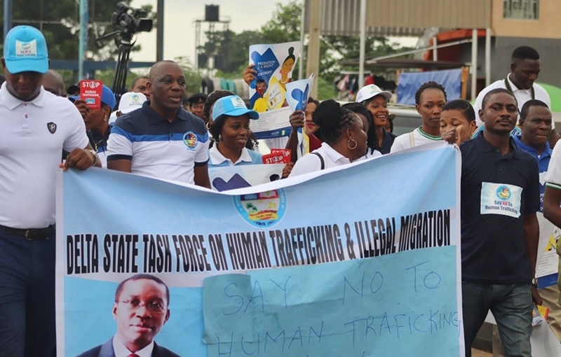 Delta State Task Force on Human Trafficking and Illegal Migration Rally 2019