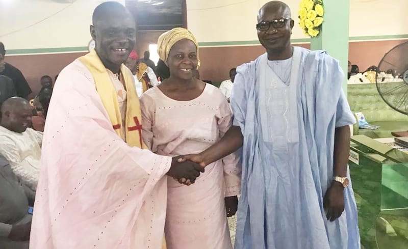 General Overseer of God’s Own Revolutionary Church, Agbor, Rev Oke Akokotu with Spouse, and Rt Hon Emmanuel Okoro