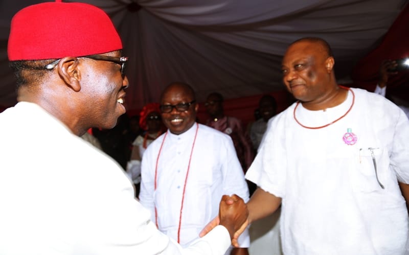 L-R: Ifeanyi Okowa and Great Ogboru
