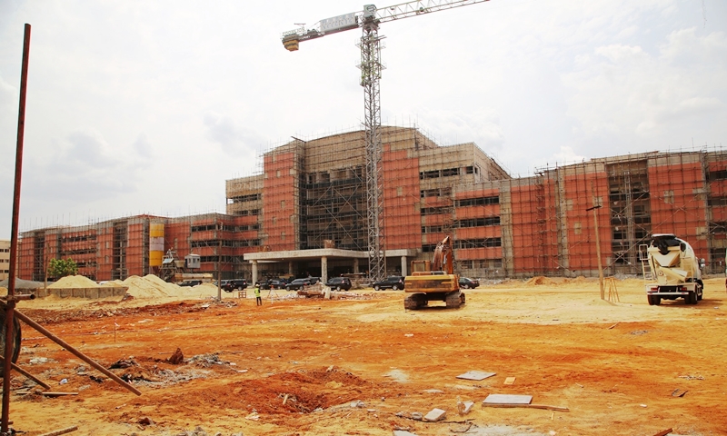 The multi-billion naira Central Secretariat Complex under Construction by the Delta State Government in Asaba