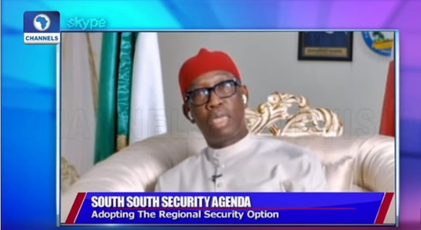Delta State Governor, Senator Ifeanyi Okowa Speaking on Channels Television