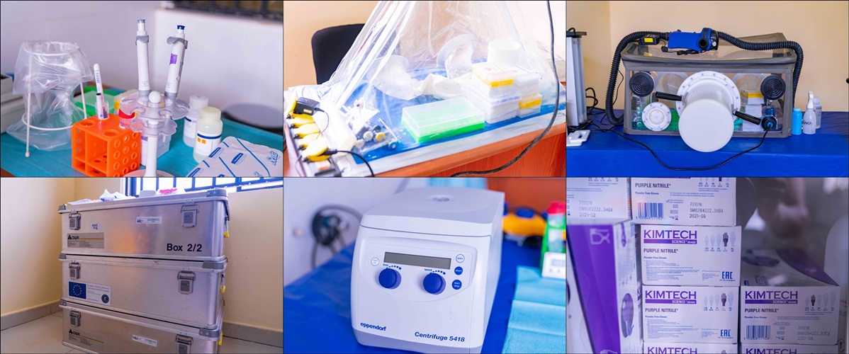 some of the equipment for the COVID-19 mobile Laboratory Inaugurated at the Asaba Specialist Hospital