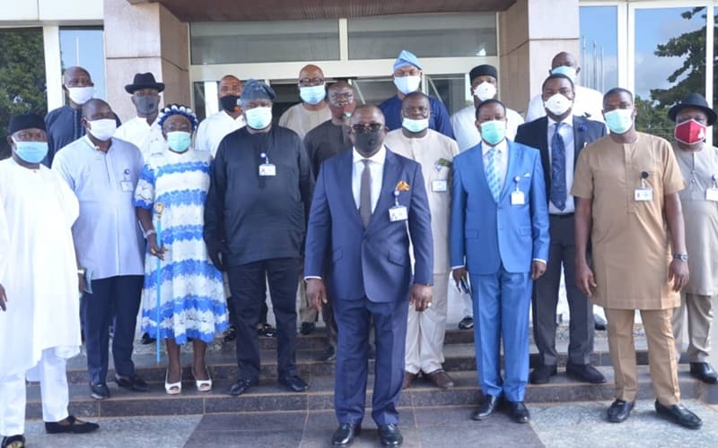 Delta Lawmakers in a Group Photograph on the Occasion of the First Anniversary of the Seventh Assembly