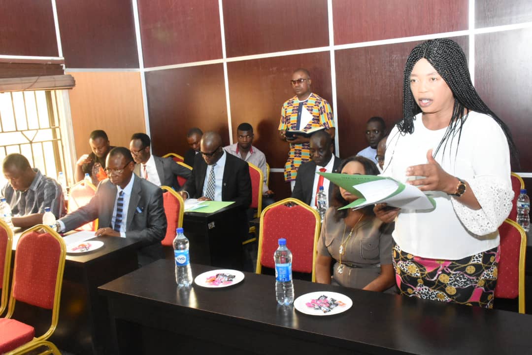 Mrs Onyemaechi Mrakpor, Director General, Delta State Capital Territory Development Agency presenting the 2021 budget estimate of the agency to Lawmakers.