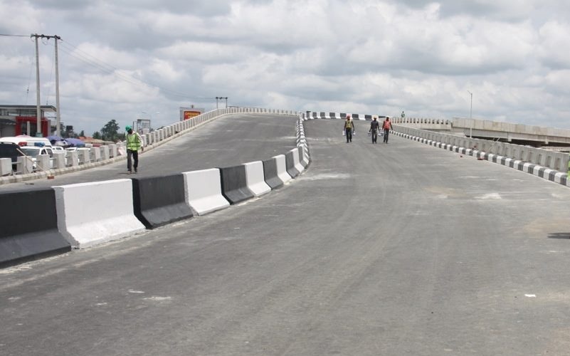 Effurun-Warri Flyover Under-Construction in April 2015