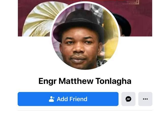 Matthew Tonlagha Fake Facebook Account