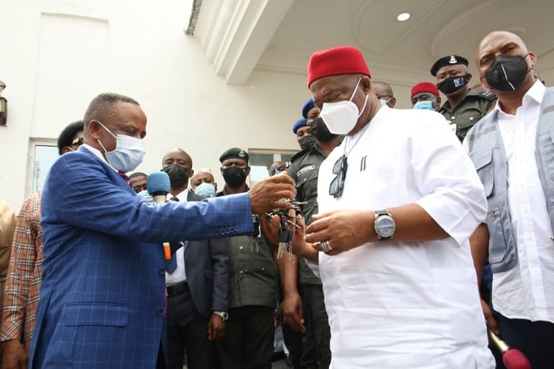NDDC Sole Administrator, Mr Effiong Akwa and Imo State Governor, Senator Hope Uzodinma