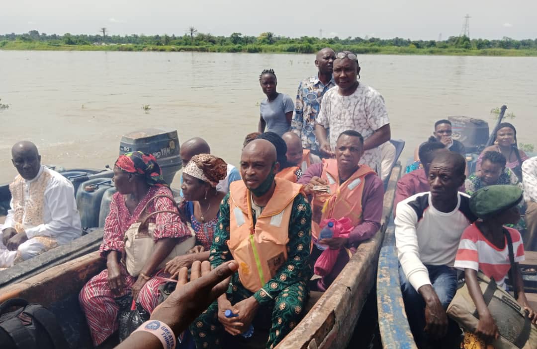 Travelers on Delta Waters in Okwuama