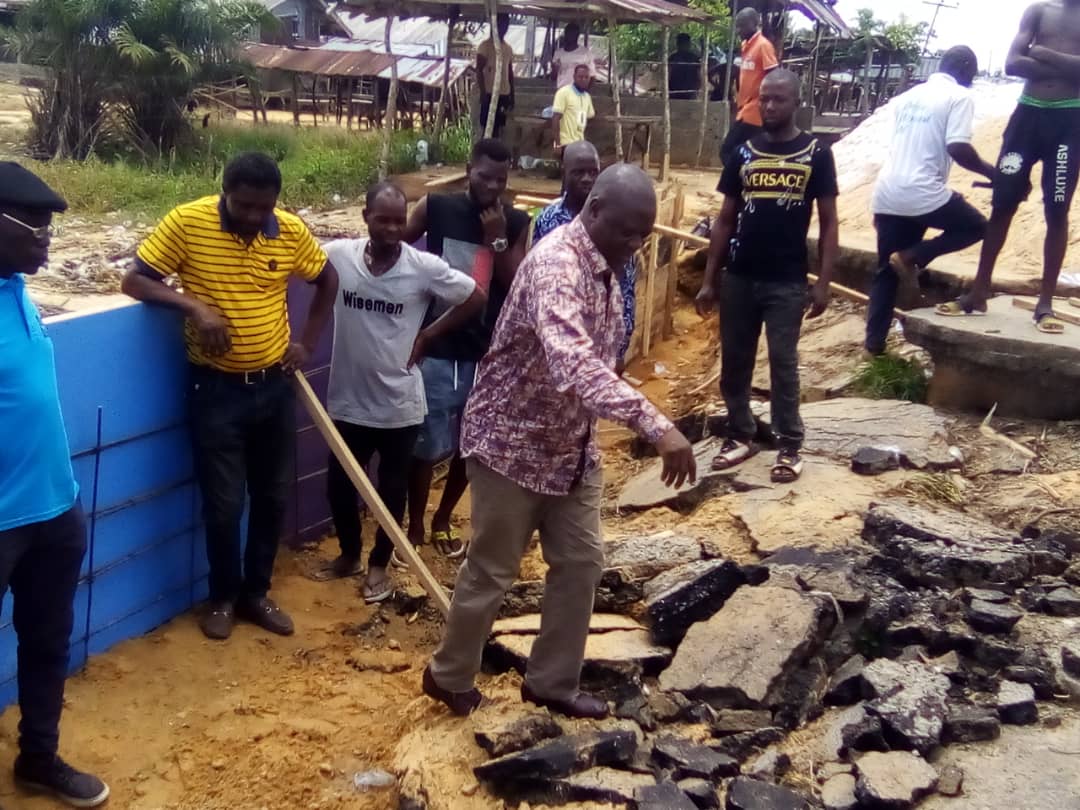 Failed Sections of Umeh Road